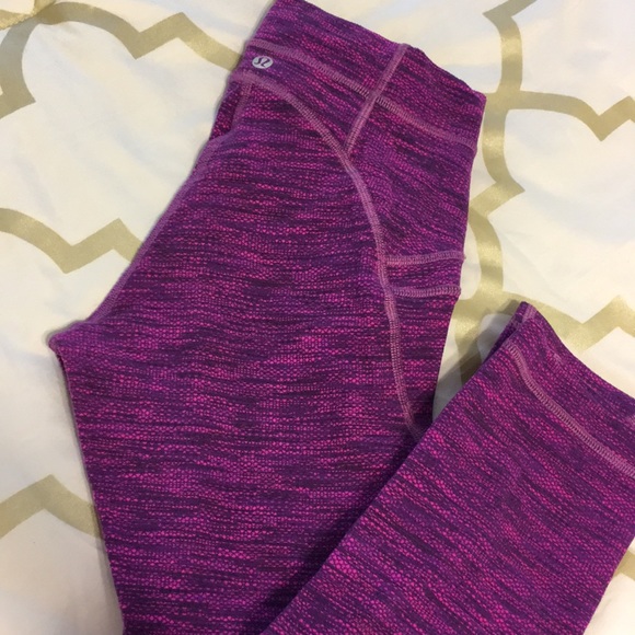 lululemon athletica Pants - 🔝 Lululemon Mesh Panel Cropped Leggings Tights